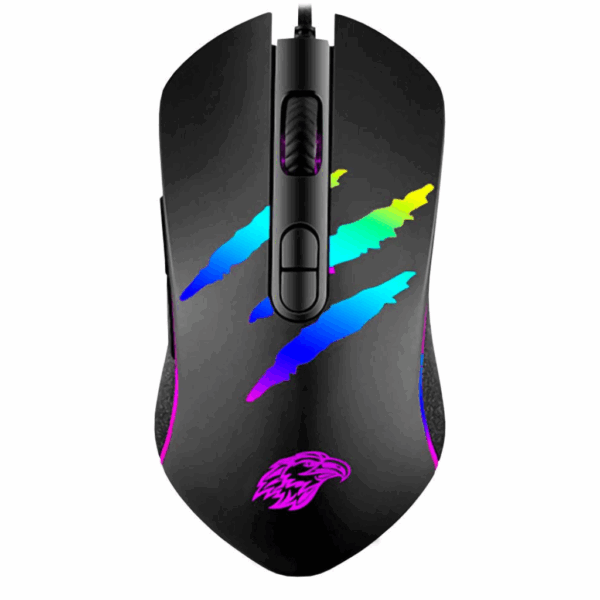 Mouse Gamer Usb Kmex Mo-ya37 Led Rgb 3200 Dpi 7 Botões