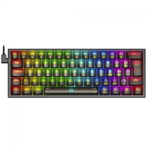 TECLADO GAMER MECÂNICO REDRAGON FIZZ CLEAR, SWITCH CRYSTAL - Image 2