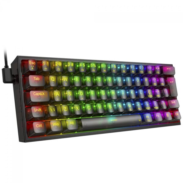 TECLADO GAMER MECÂNICO REDRAGON FIZZ CLEAR, SWITCH CRYSTAL - Image 3
