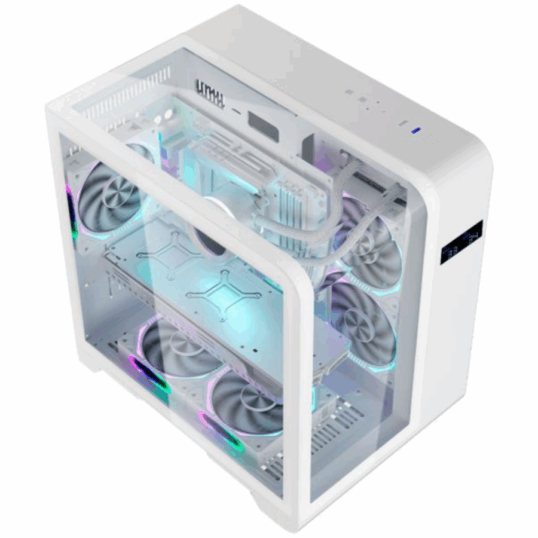 Gabinete Gamer Aquário Cg-w8ki Cyberpunk C/ Display Digital - Image 2