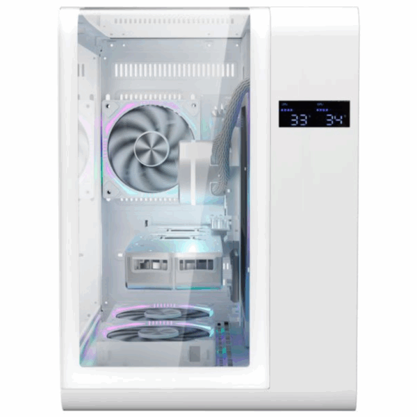 Gabinete Gamer Aquário Cg-w8ki Cyberpunk C/ Display Digital - Image 5
