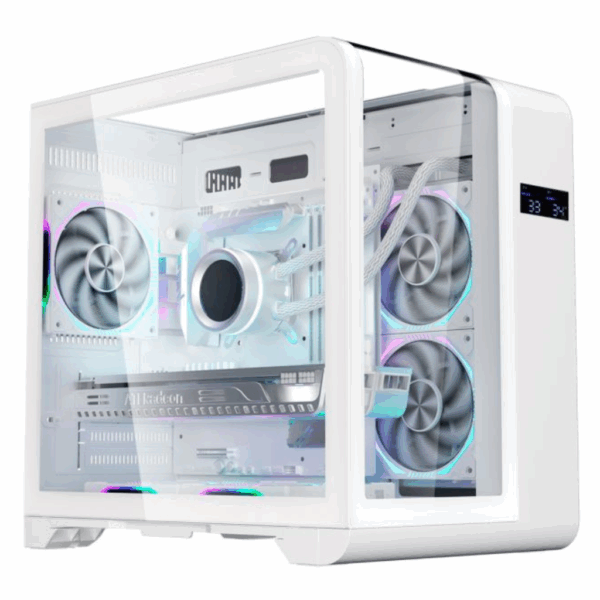 Gabinete Gamer Aquário Cg-w8ki Cyberpunk C/ Display Digital - Image 3