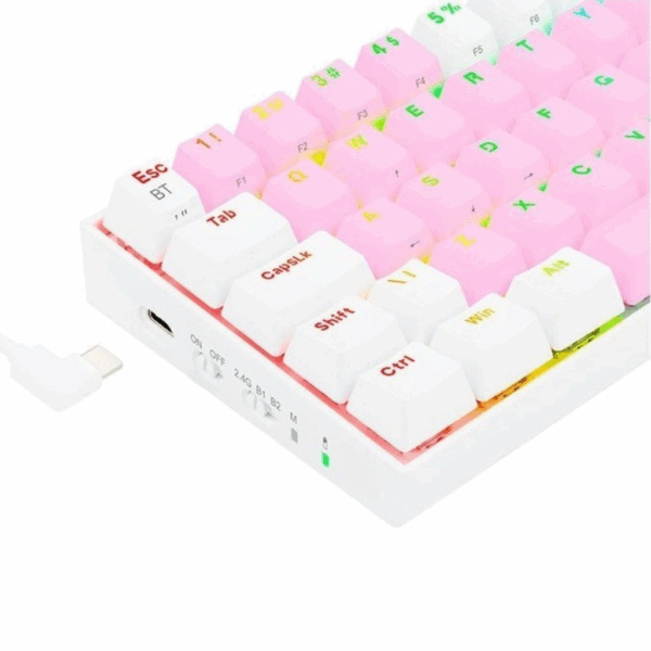 Teclado Mecânico Gamer Redragon Draconic Pro Rgb Rosa - Image 3