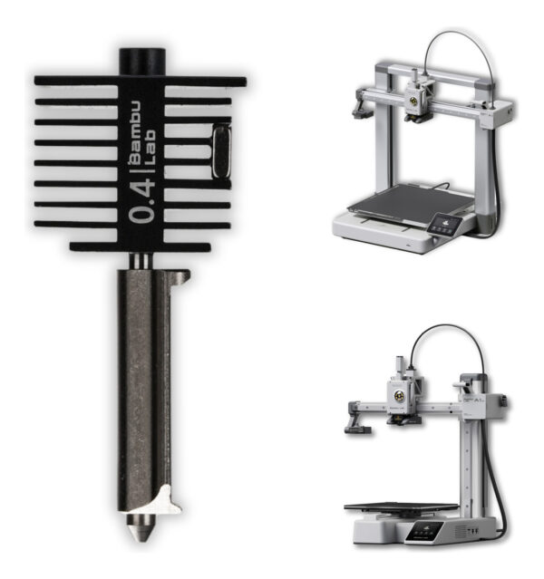Hotend Bico De Aço Endurecido Bambu Lab A1 0.4 Mm
